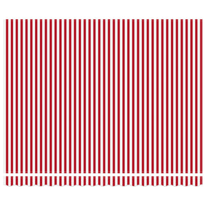Einziehbare Markise Rot/Weiß 400x300 cm