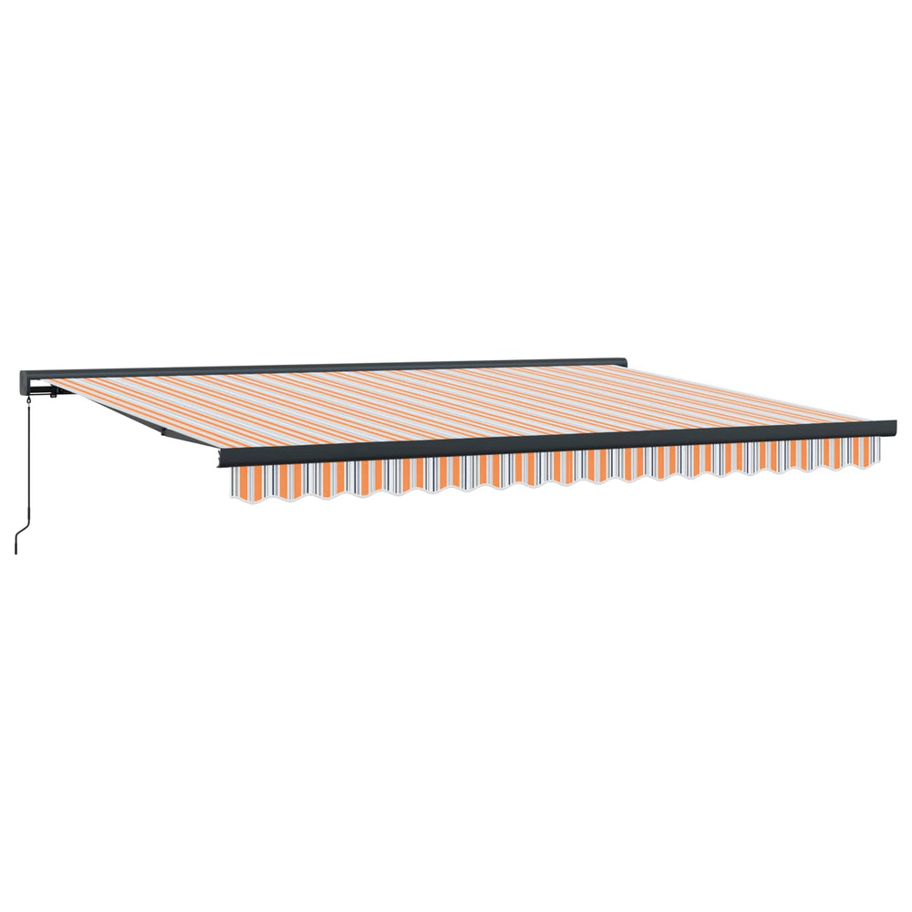 Einziehbare Markise, Orange/Grau, 400x300cm
