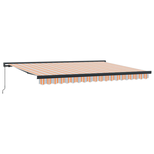 Einziehbare Markise, Orange/Grau, 400x300cm