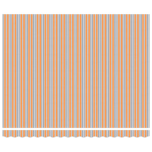 Einziehbare Markise, Orange/Grau, 400x300cm