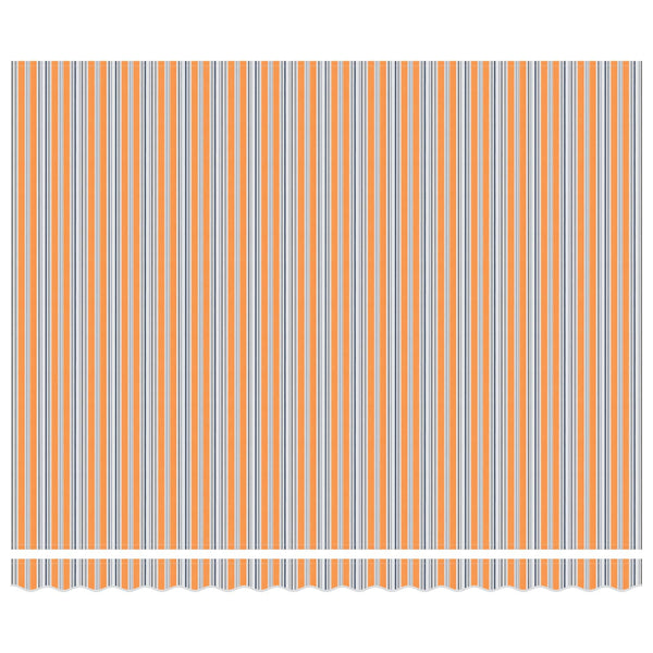 Einziehbare Markise, Orange/Grau, 400x300cm