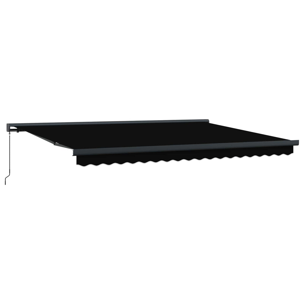 Einziehbare Markise Schwarz 4x3m