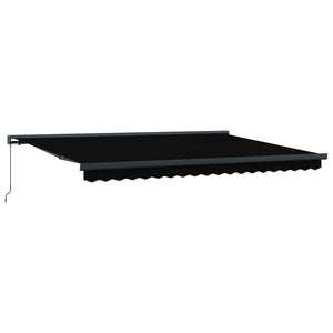 Einziehbare Markise Schwarz 4x3m