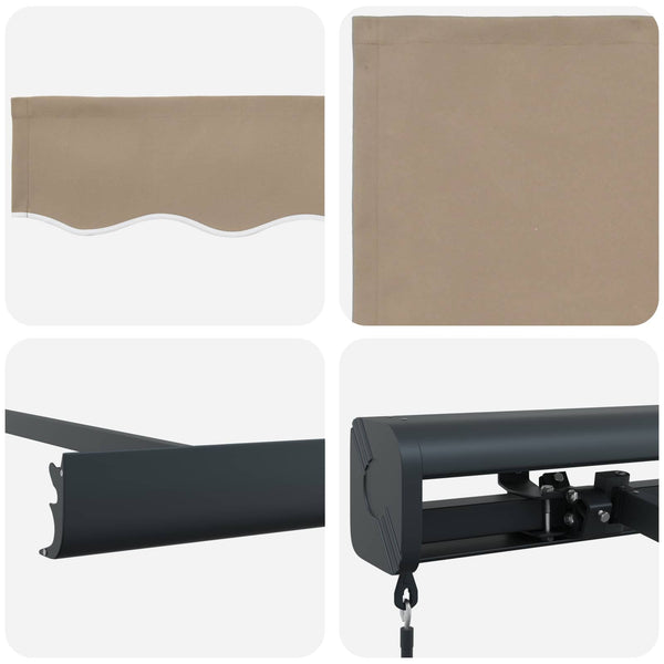 Einziehbare Markise Beige 4x3 m