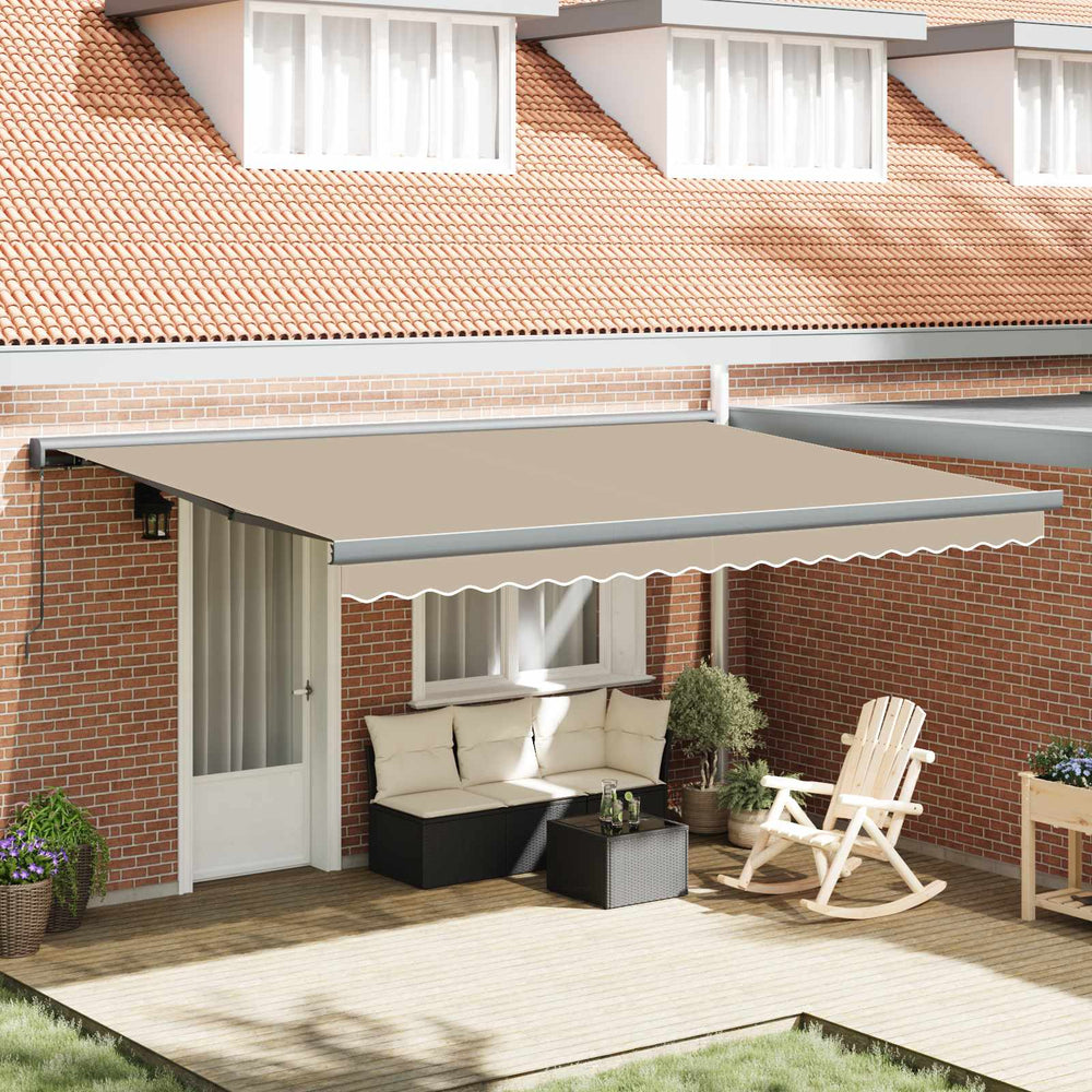 Einziehbare Markise Beige 4x3 m