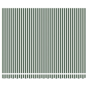 Einziehbare Markise Grün-Weiß 4x3m
