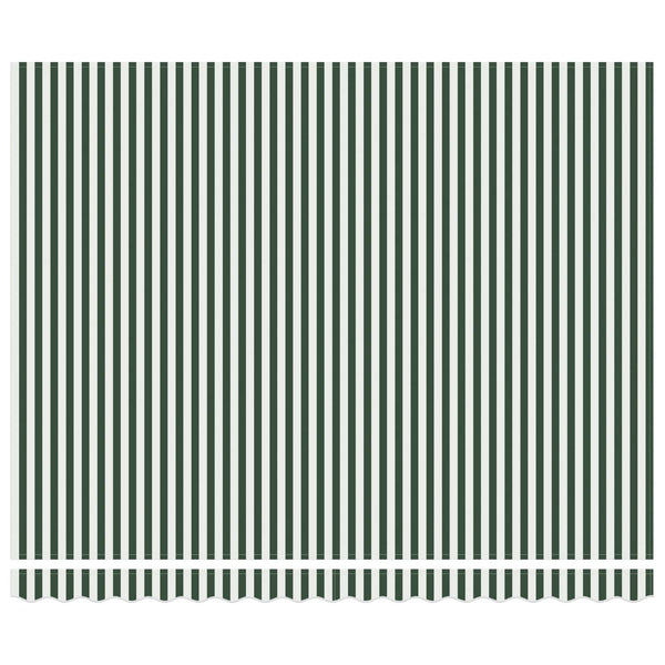 Einziehbare Markise Grün-Weiß 4x3m