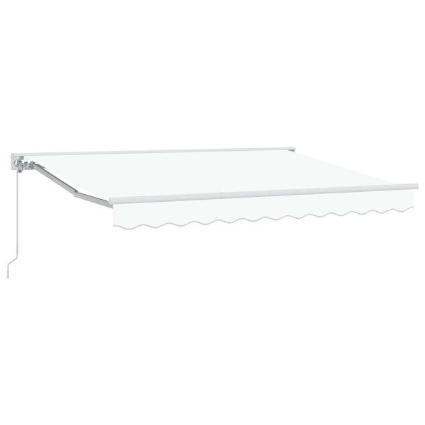 Manuelle Markise, einziehbar, 3x2,5 m, Weiß