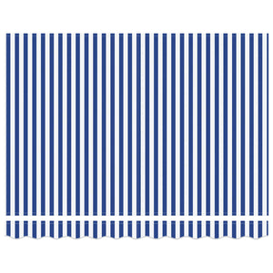 Manuelle Einziehbare Markise, Blau/Weiß, 3,5x2,5m
