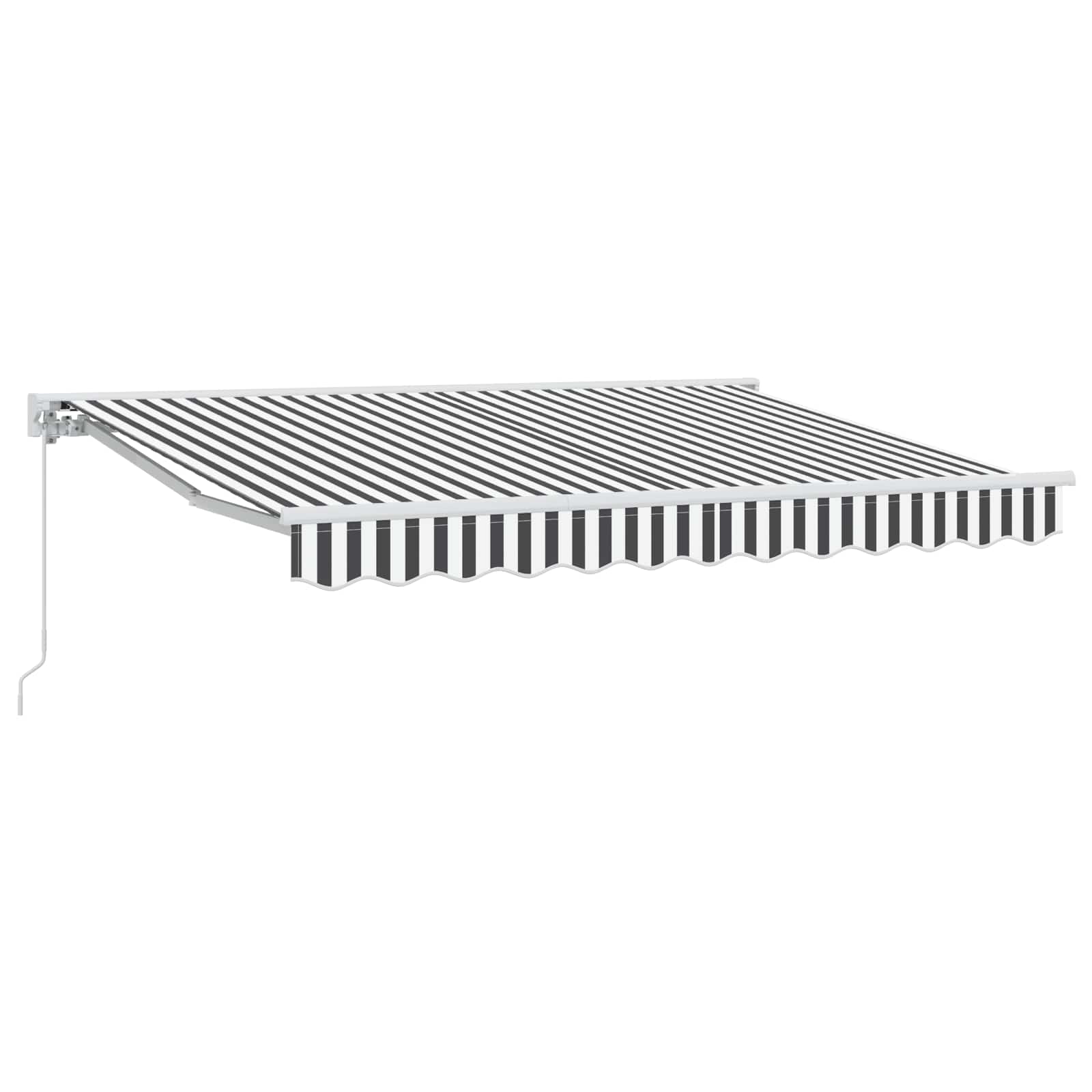 Manuelle Markise Anthrazit/Weiß 3,5x2,5m