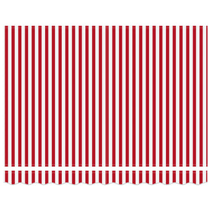 Einziehbare Markise, 3,5 x 2,5 m, Rot/Weiß