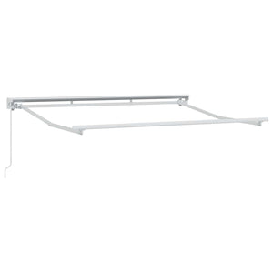 Manuell einziehbare Markise 3,5x2,5m Schwarz