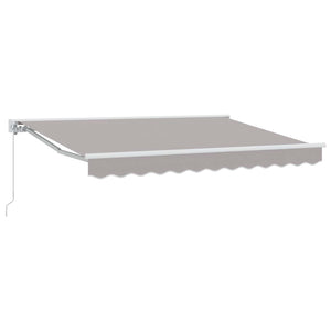 Manuelle Markise Hellgrau 3,5x2,5 m