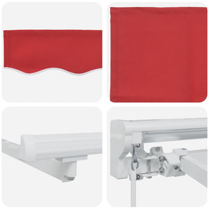Manuelle Markise Rot 3,5x2,5m