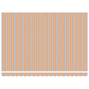 Manuelle Markise 4x3m, Orange/Grau/Blau/Weiss