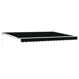 Manuelle Einziehbare Markise 4x3m - Schwarz