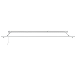 Manuelle einziehbare Markise, 4 x 3 m, Weiß