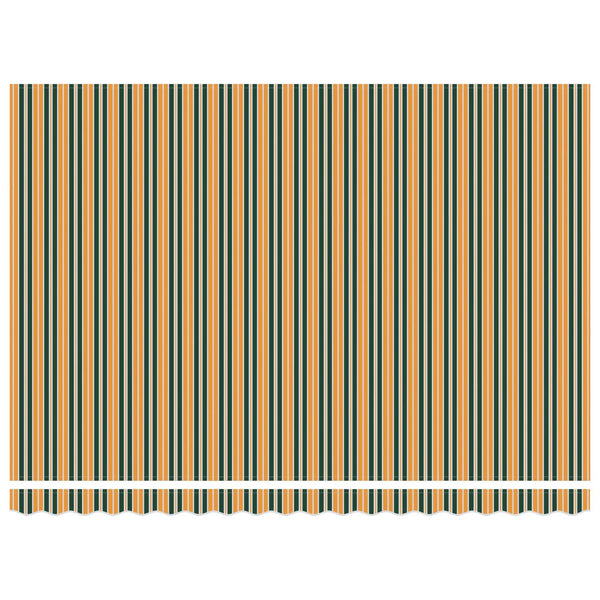 Einziehbare Markise, Grün/Gelb, 4x3 m