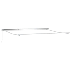 Einziehbare Markise, Gelb/Grau/Weiss, 4x3.5m