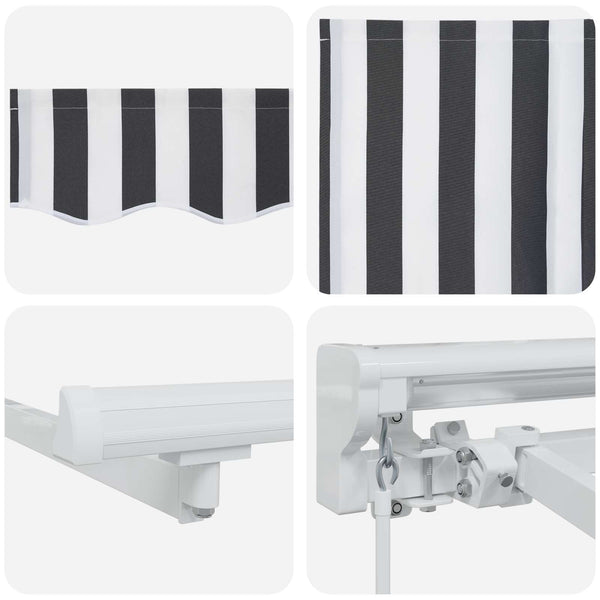 Manuell einziehbare Markise 4,5x3m