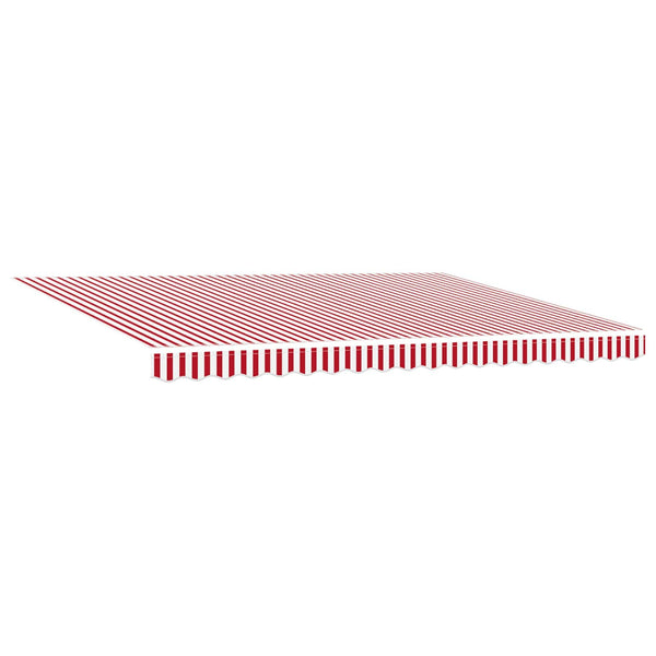Einziehbare Markise 4,5x3,5m Rot/Weiß