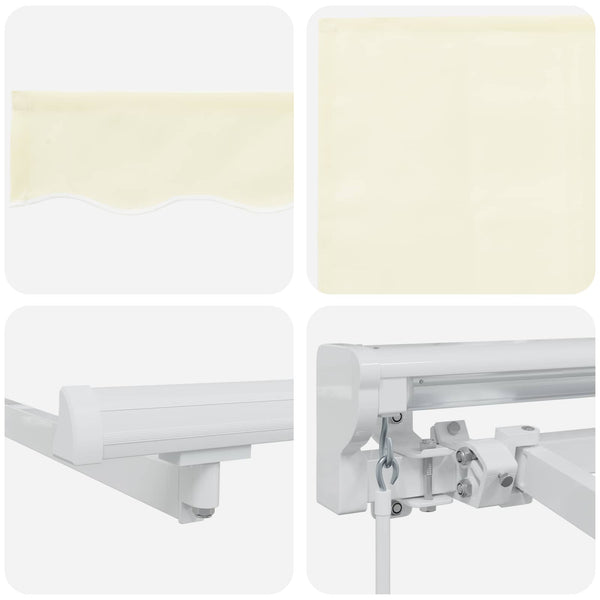 Manuelle einziehbare Markise Creme 5x3m