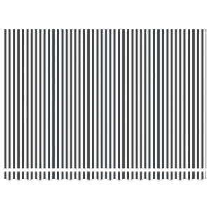 Einziehbare Markise, 5x3,5 m, Anthrazit/Weiß