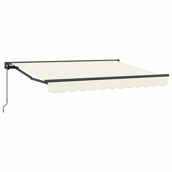 Manuelle Einziehbare Markise Creme 2,5x2m
