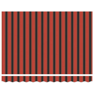 Einziehbare Markise, Orange/Schwarz/Gelb, 3x2 m