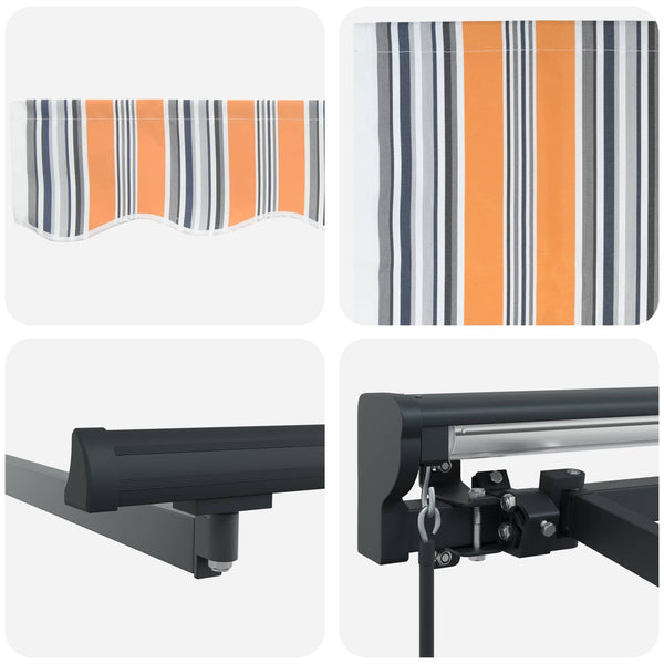 Manuell einziehbare Markise 3,5x2m