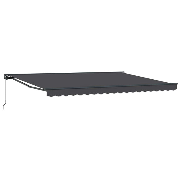 vidaXL Auvent rétractable manuel Anthracite 4 x 2 m