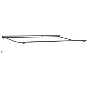vidaXL Auvent rétractable manuel Anthracite 4 x 2 m