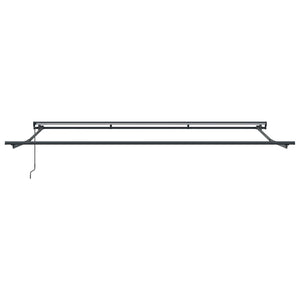 vidaXL Auvent rétractable manuel Anthracite 4 x 2 m