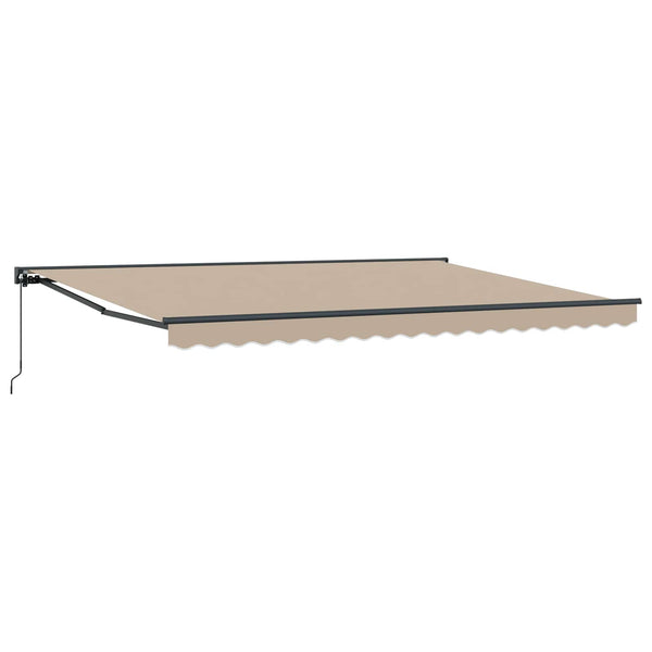 Manuelle Einziehbare Markise Beige 4x2 m
