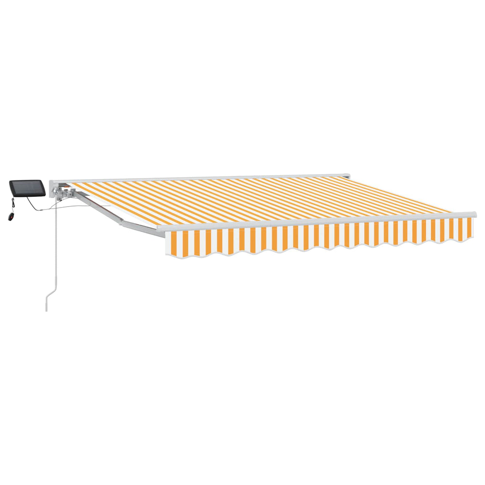 Manuelle Markise mit LEDs Gelb/Weiß 3x2 m