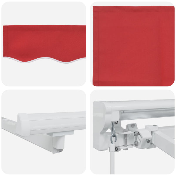 Manuelle Markise mit LED-Beleuchtung 3,5x2m
