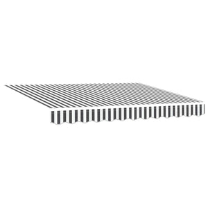 Manuelle LED Markise Anthrazit/Weiß 3x2,5m