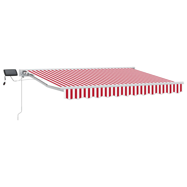 Manuelle Markise mit LED-Beleuchtung 3x2,5m