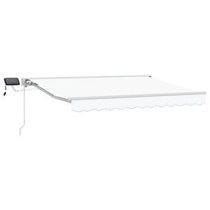 Manuelle LED Markise, Weiß, 3x2,5 m
