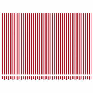 Manuelle LED-Markise, 4 x 3 m, Rot/Weiß