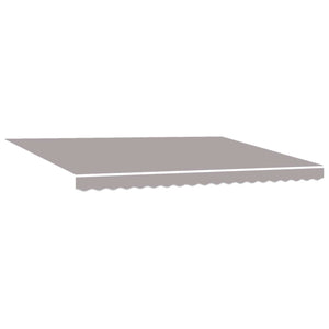 Manuelle LED-Markise, 4,5x3 m, Hellgrau/Weiß