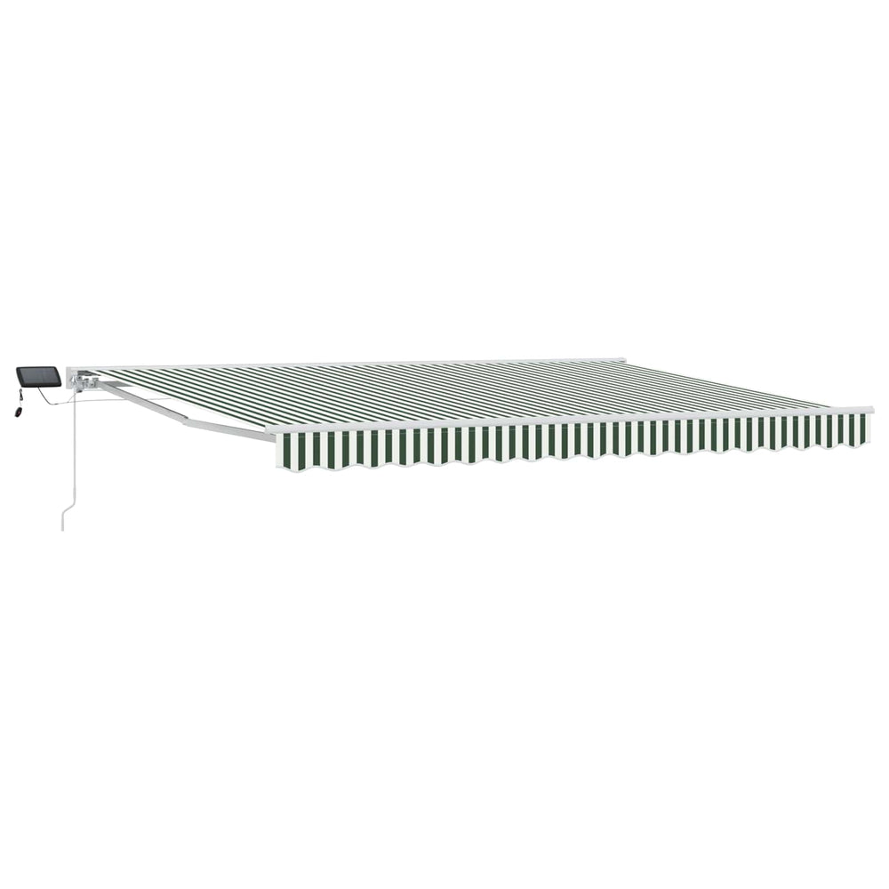 Manuelle Markise mit LED-Beleuchtung, 4,5x3 m