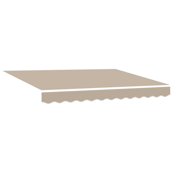 Manuelle Markise mit LEDs, 3,5x2m, Beige/Anthrazit
