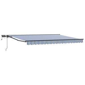 Manuelle LED Markise Anthrazit 5x3 m