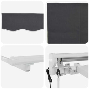Elektrische Markise Anthrazit 3x2,5 m