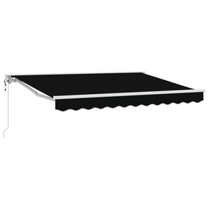 Elektrische Markise, ausziehbar, 3x2,5 m, Schwarz