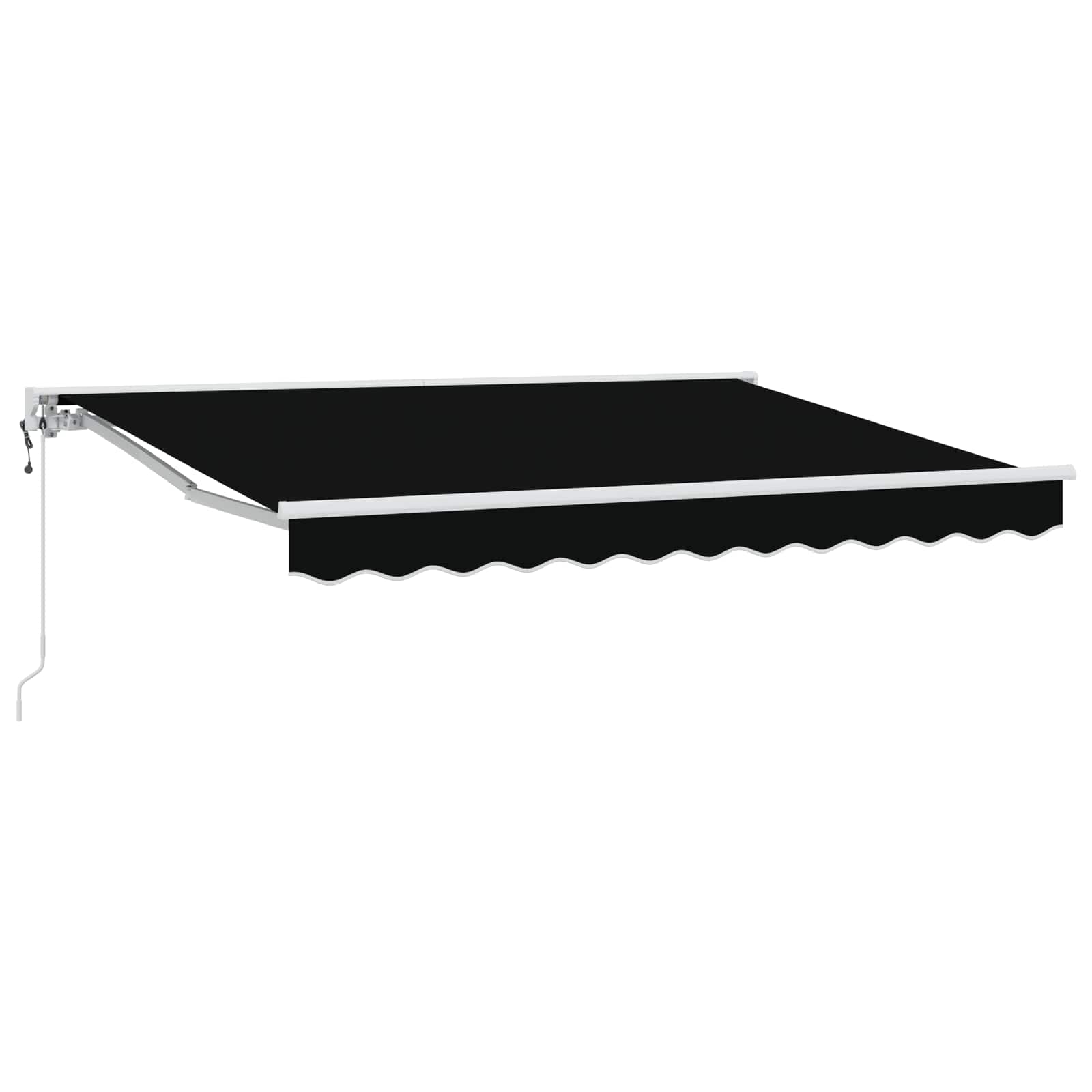 Elektrische Markise, ausziehbar, 3x2,5 m, Schwarz