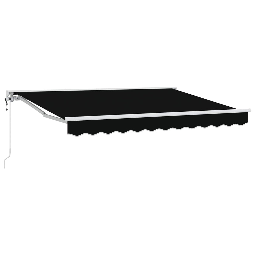 Elektrische Markise, ausziehbar, 3,5x2,5m, Schwarz