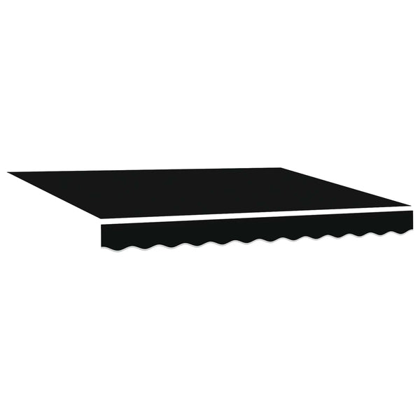 Elektrische Markise, ausziehbar, 3,5x2,5m, Schwarz