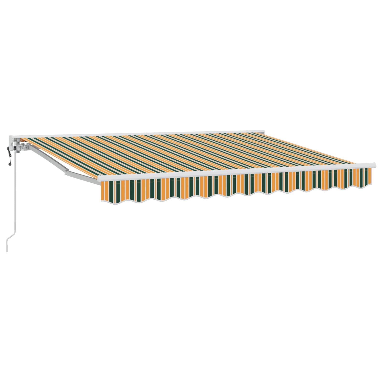 Elektrische Markise Grün/Gelb 3,5x2,5m